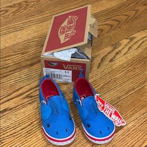 Vans Asher V Shark Shoes - Toddler